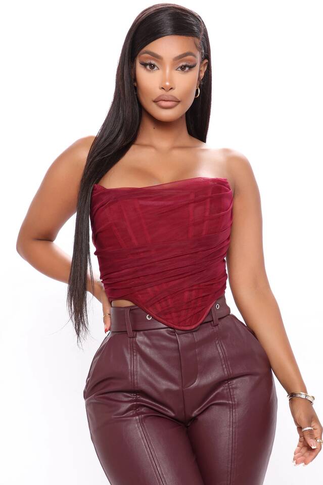 Mesh Boned Corset Top - Image 16