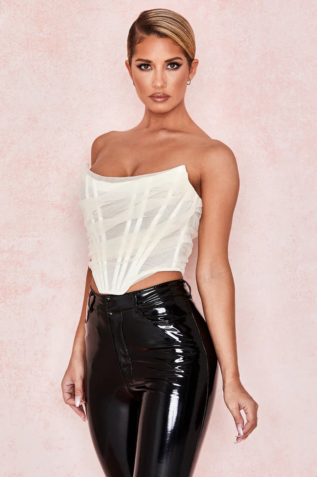 Mesh Boned Corset Top - Image 6