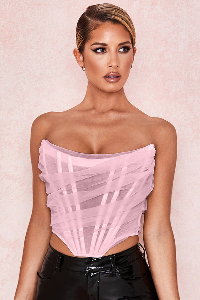 Mesh Boned Corset Top - Image 9