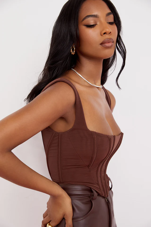 Mesh Corset Top - Image 5