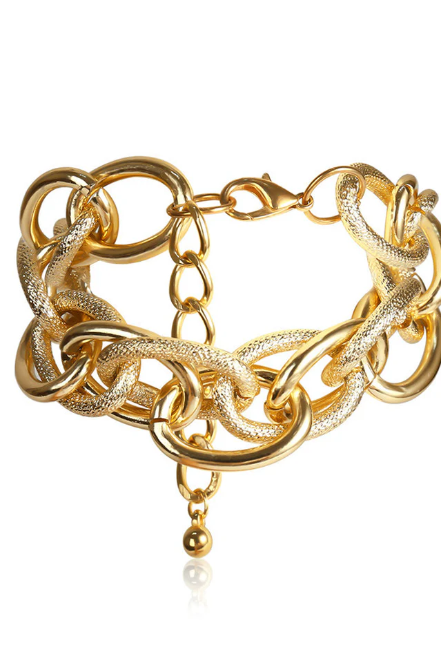 Metal Chunky Chain Bracelet - Image 3
