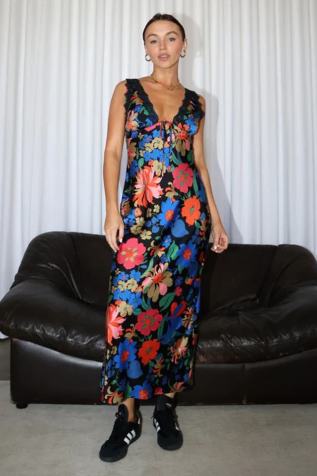 Miara Floral Sleeveless Maxi Dress - Image 6