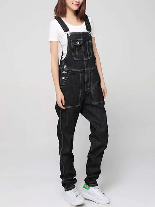 Mid-Rise Straight Leg Overalls (USA ONLY) - Image 4