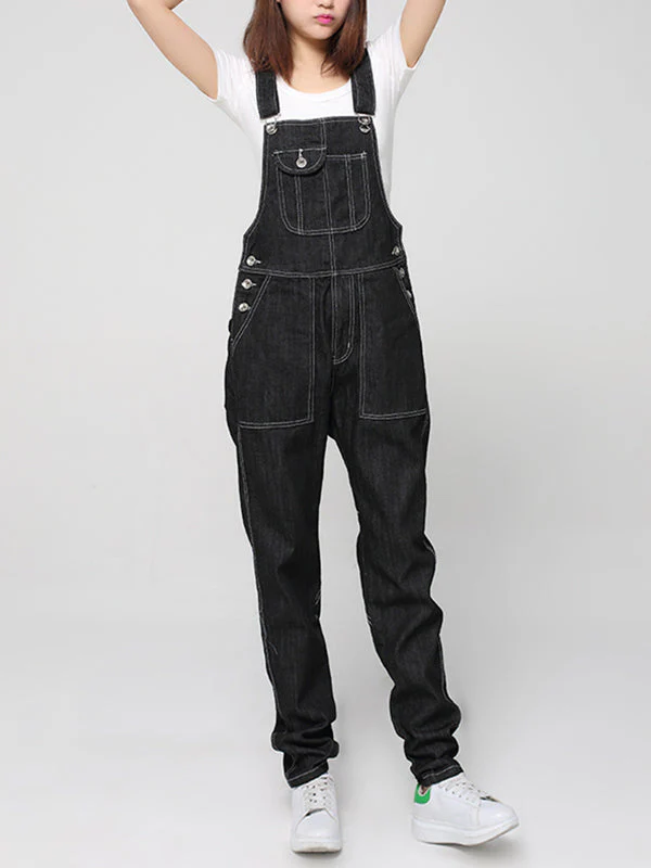 Mid-Rise Straight Leg Overalls (USA ONLY) - Image 5