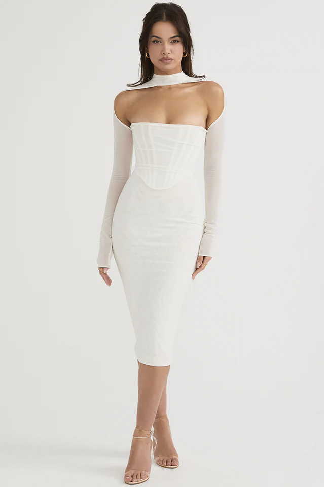 Milarose Mesh Tunic Midi Dress - Image 9