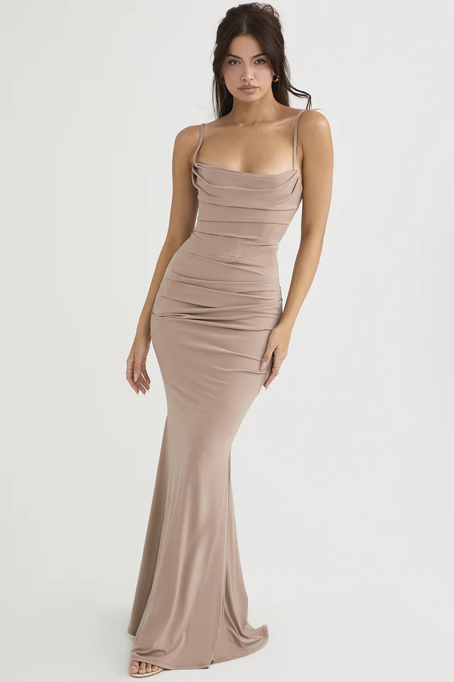 Milena Herringbone Dress - Image 7