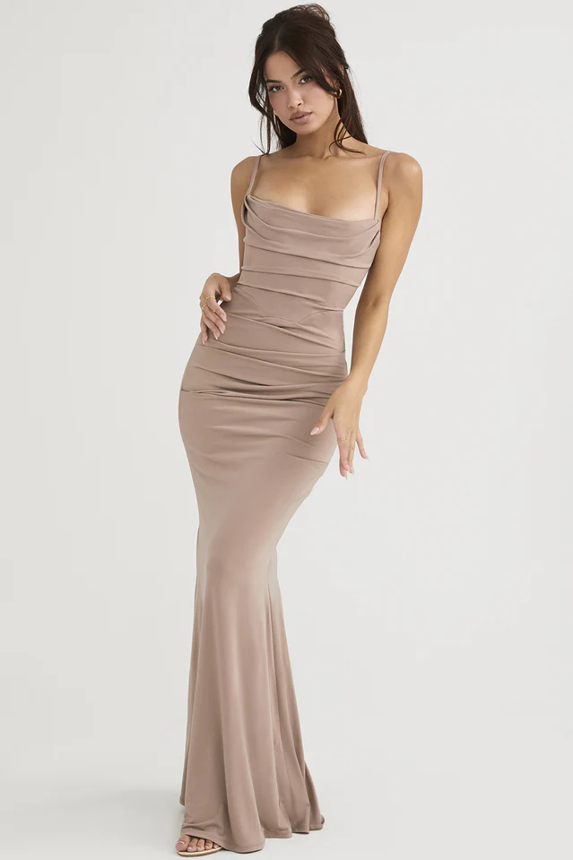 Milena Herringbone Dress - Image 8