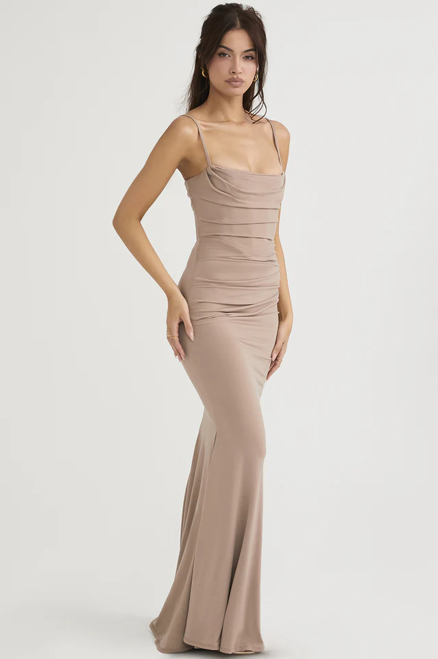 Milena Herringbone Dress - Image 9