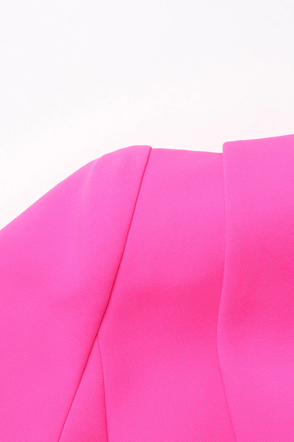 Mini Dress with Bow and Short Sleeves - Fuchsia - Image 3