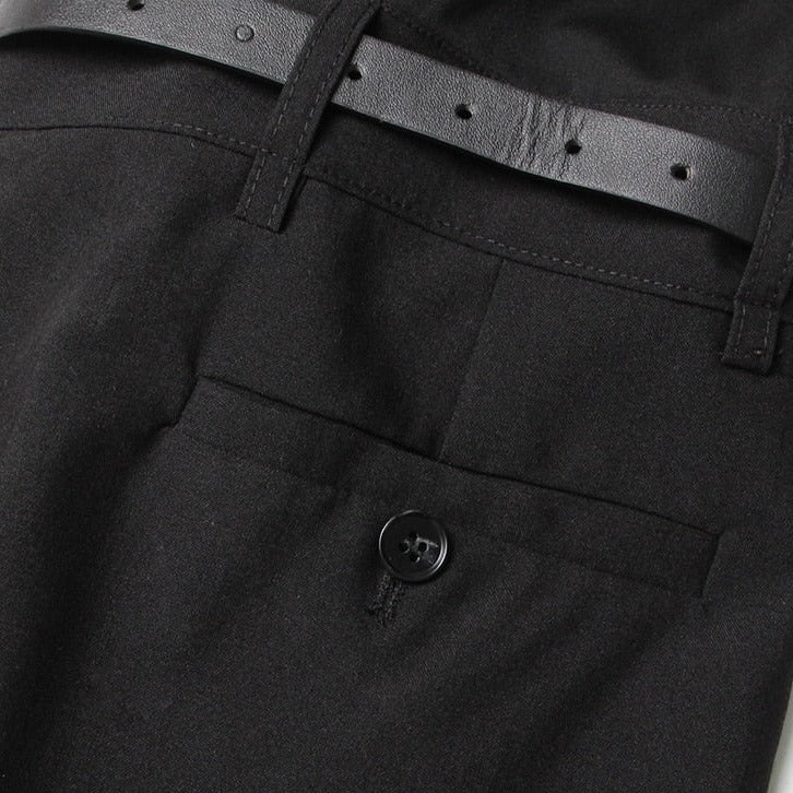 RIO KNEES Waist FLARED Black PANTS - Image 11
