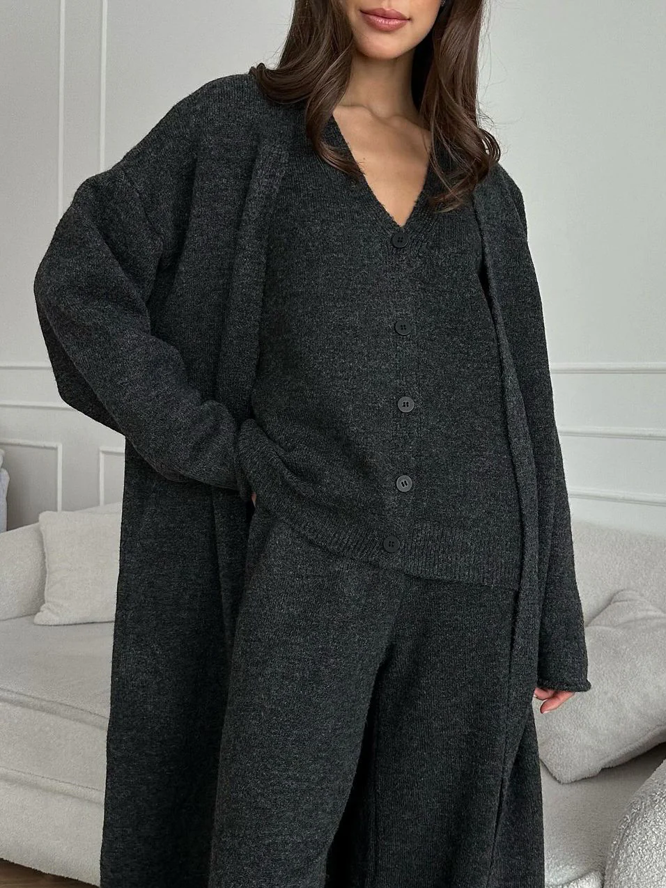 Minimalist Knit Three-Piece Set - Image 3