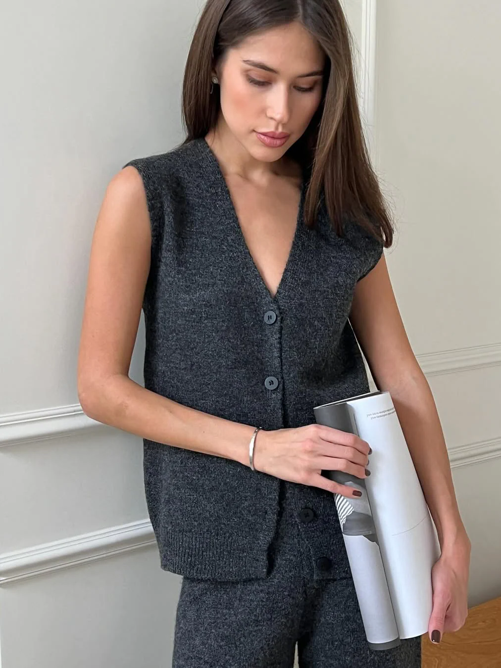 Minimalist Knit Three-Piece Set - Image 5