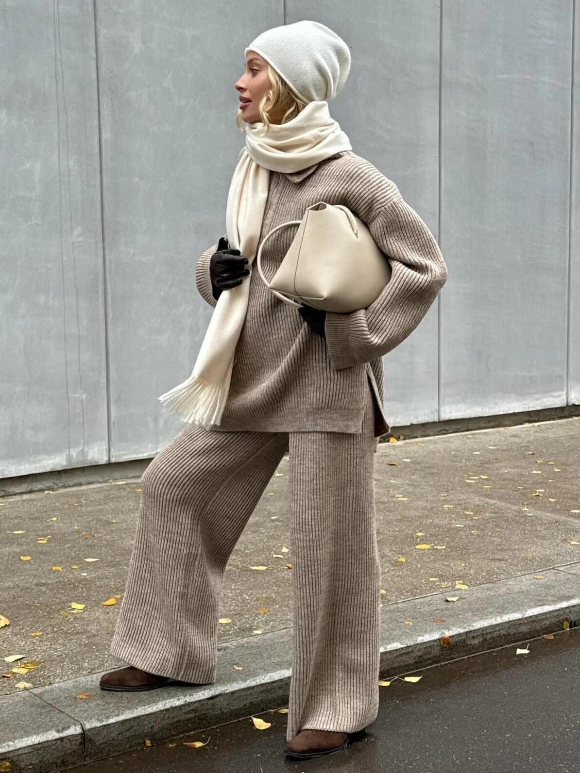 Minimalist Zipper Sweater Set - Image 4