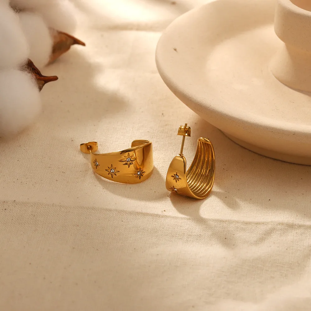 Moon  Stars Earrings - Image 2