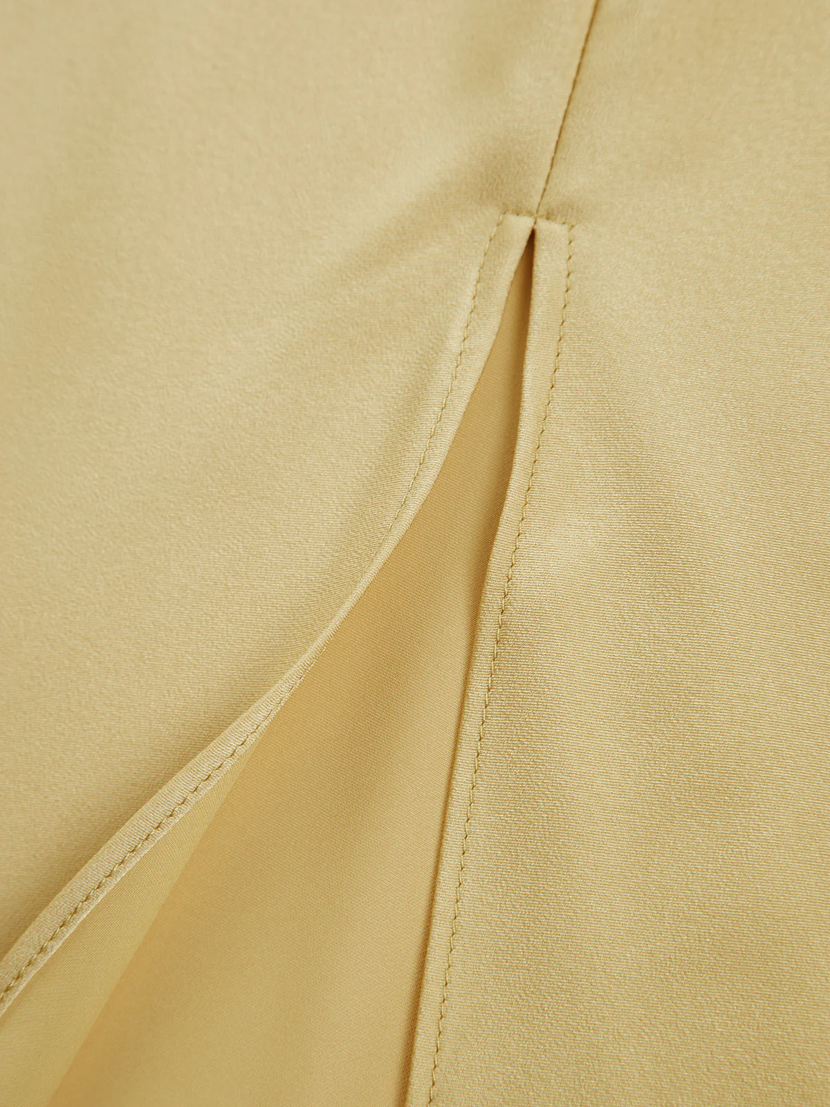 Moonlight Open Back Satin Slit Long Dress - Image 7