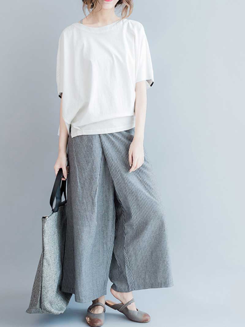 Mountain of Love Round-Neck Stripes Top - Image 8