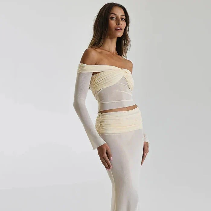 OFF SHOULDER TOP and MAXI Skirt SET - Image 6