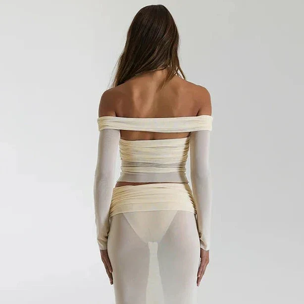 OFF SHOULDER TOP and MAXI Skirt SET - Image 7