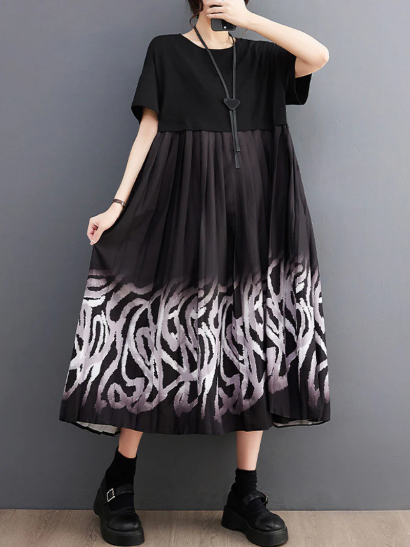 Mud Pie Beautiful Cotton Round Neck Smock Dress - Image 3