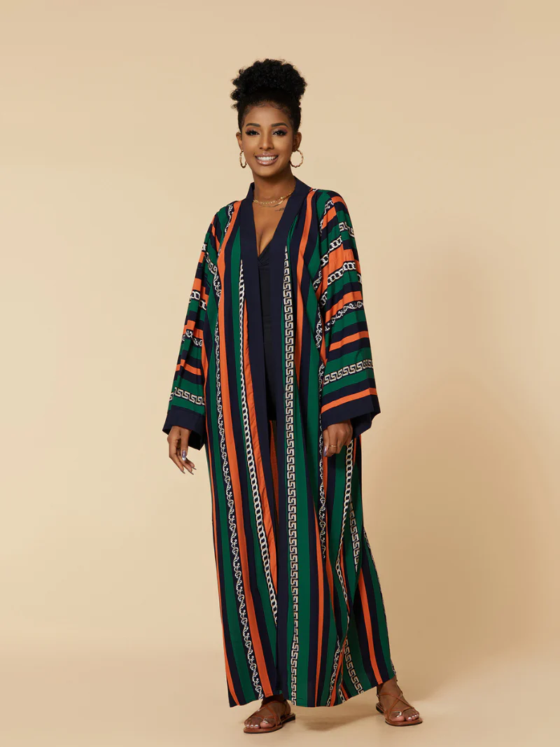 Music Of Love Rayon Long Kimono Jacket - Image 9