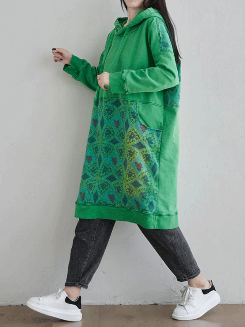 Must Be Love Hooded Sweater Midi Dress - Image 9