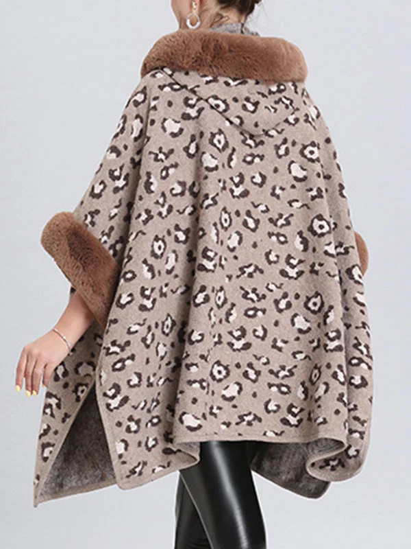 My Favorite Flutter Fluffy Neck Plus Size Cape Cardigan - Image 11