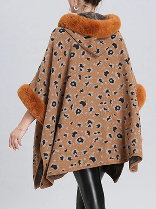 My Favorite Flutter Fluffy Neck Plus Size Cape Cardigan - Image 8