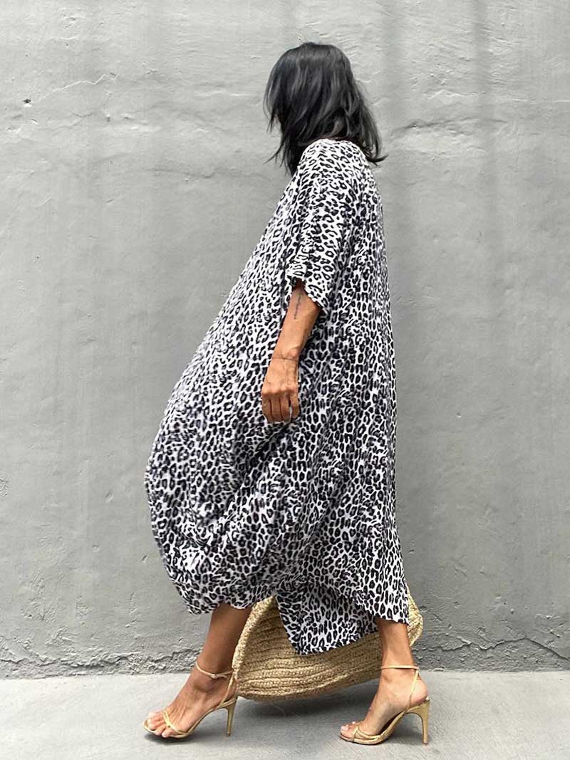 Tie-Dye Print Different Colors Rayon Long Length Gown Kimono Duster Robe - Image 19