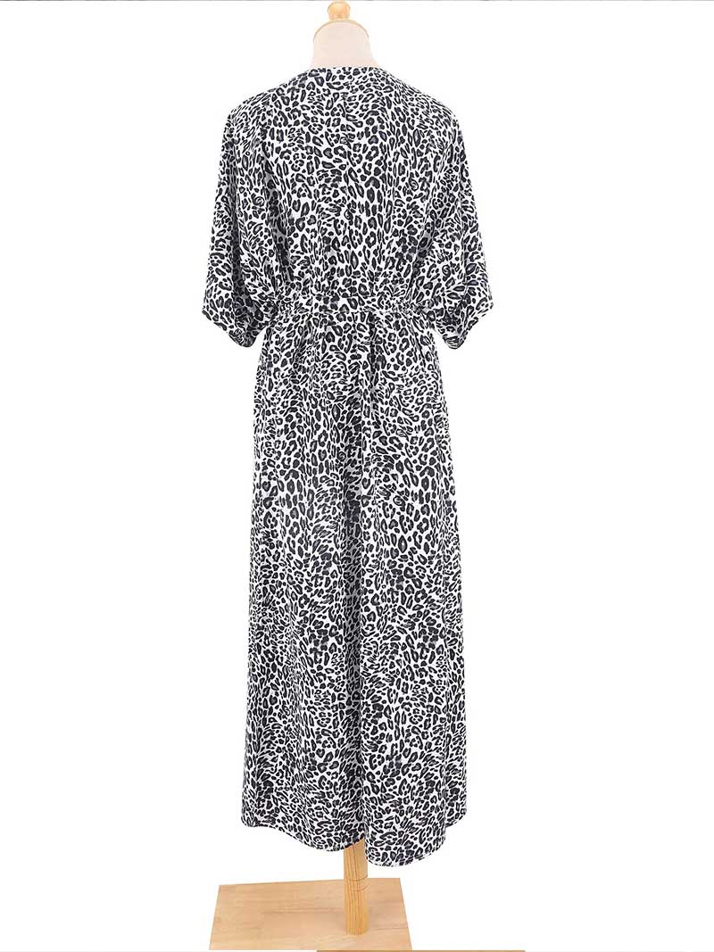Tie-Dye Print Different Colors Rayon Long Length Gown Kimono Duster Robe - Image 26