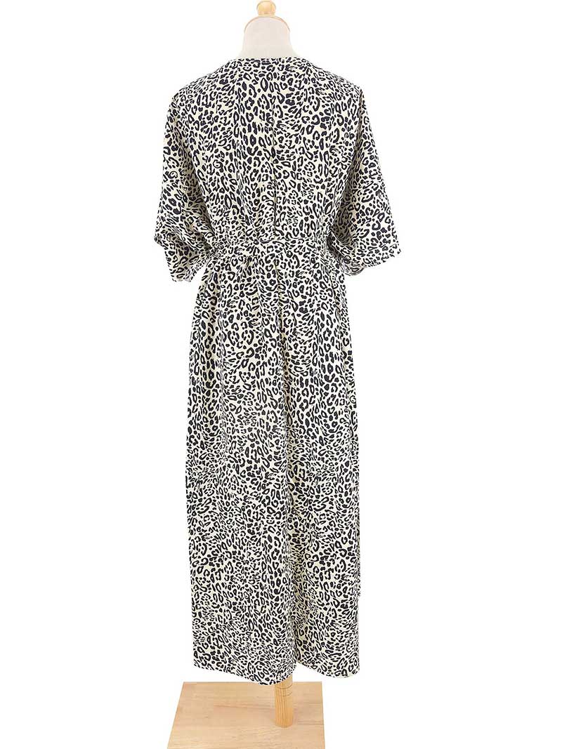 Tie-Dye Print Different Colors Rayon Long Length Gown Kimono Duster Robe - Image 31