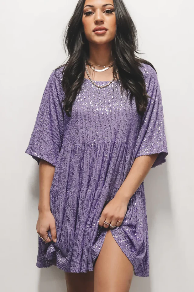 My Queen Sequin Baby Doll Dress - Image 26