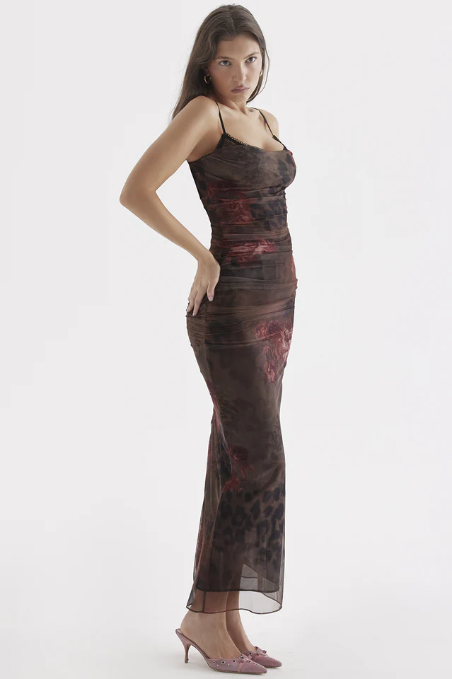 Nalini Printed Midi Dress - Image 4