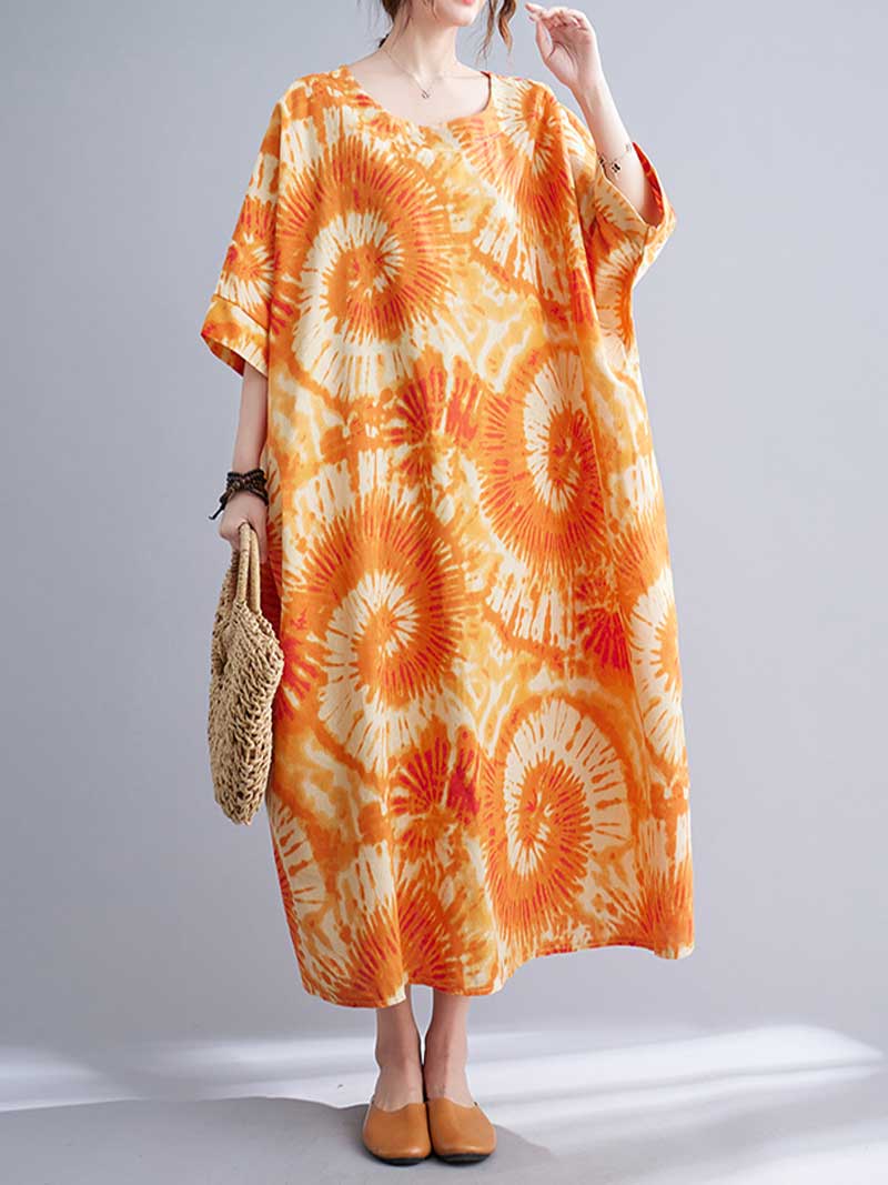 Need Someone Printed Tie-Dye Midi Dress - Image 2