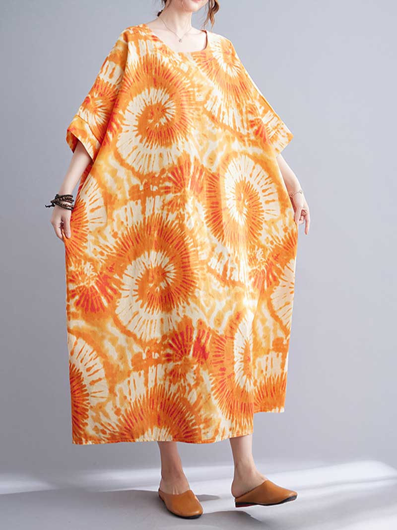 Need Someone Printed Tie-Dye Midi Dress - Image 4
