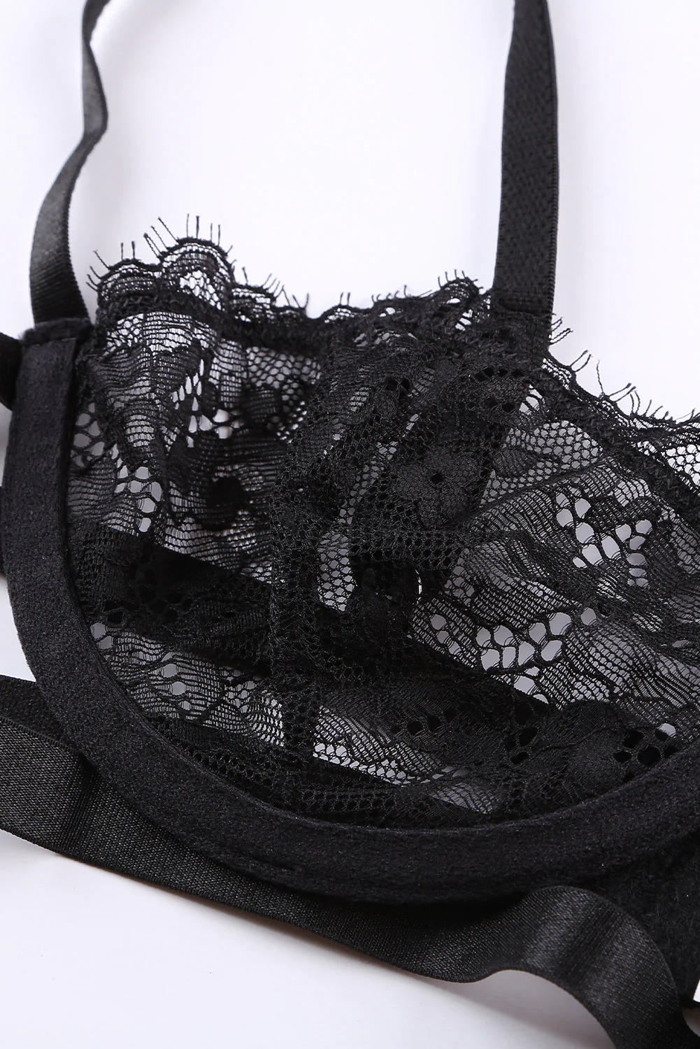 Neon Lace Balconette Bralette Lingerie Set - Image 39