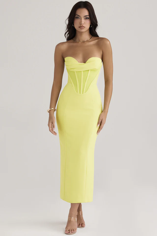 Neon Straptop Tunic Midi Dress - Image 2