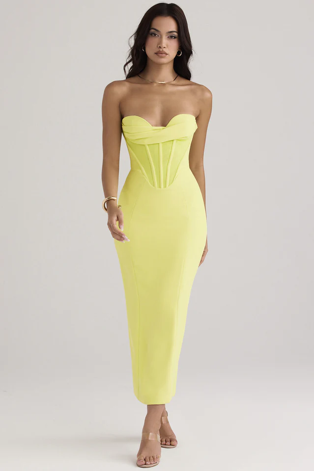 Neon Straptop Tunic Midi Dress - Image 3
