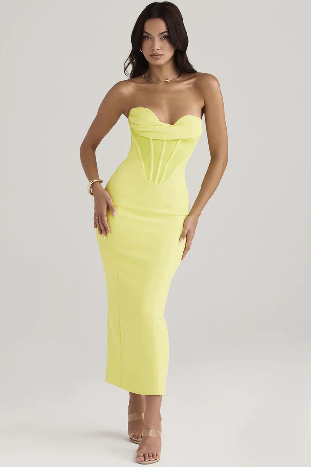 Neon Straptop Tunic Midi Dress - Image 4