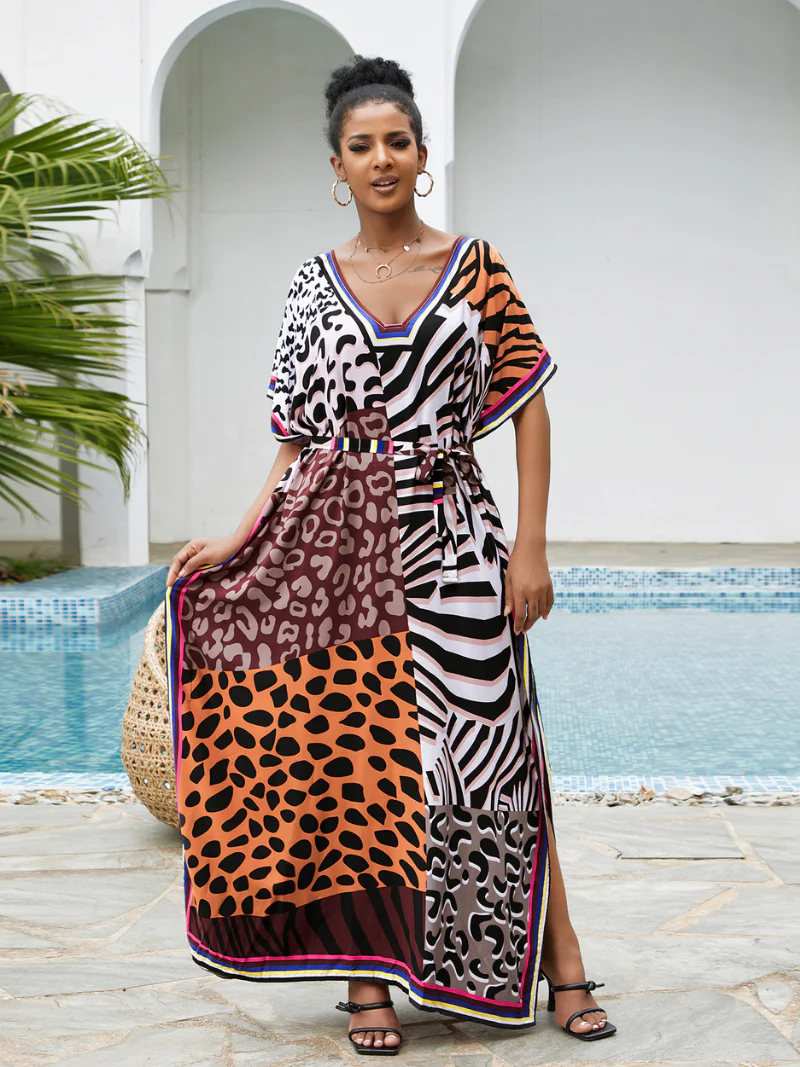 Never Look Back Rayon Loose Kaftan Dress - Image 2