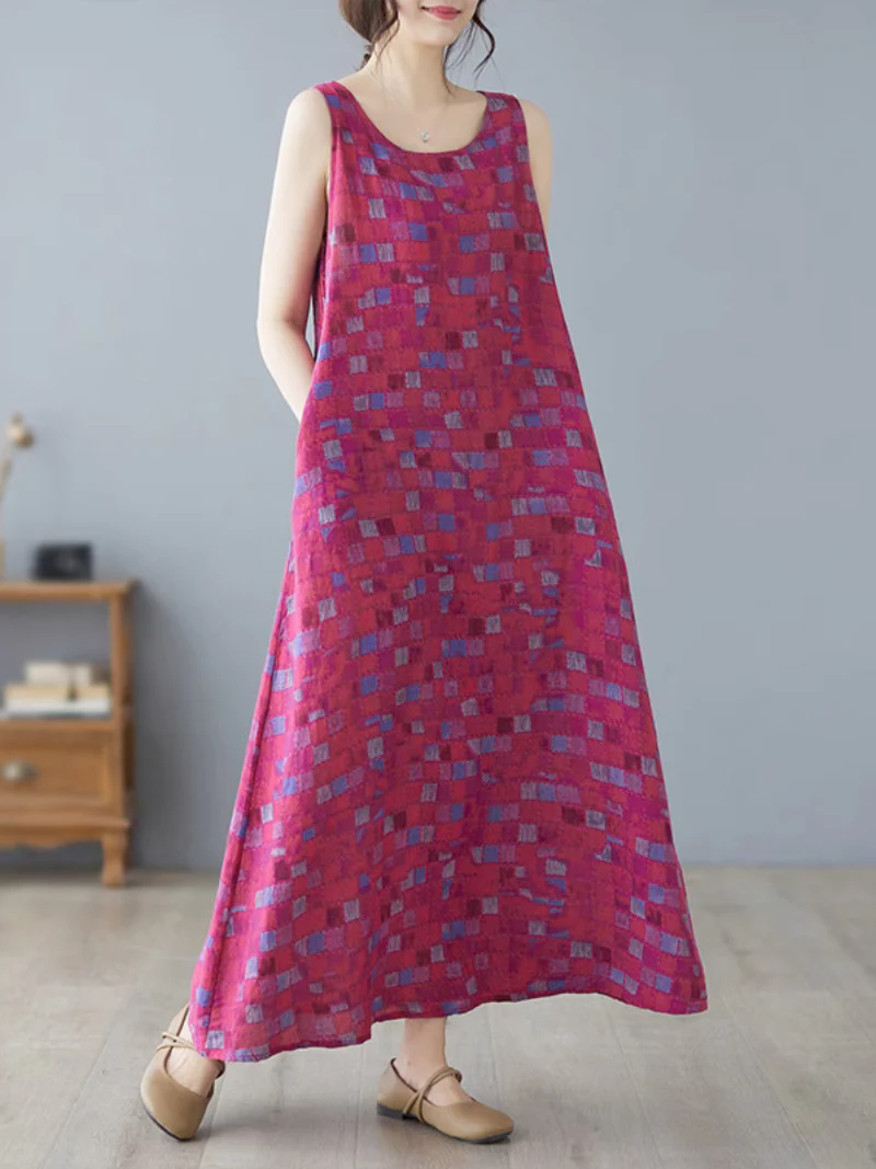 Never Look Back Round Neck A-line Dress - Image 2