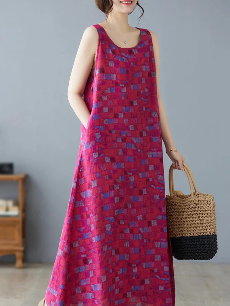 Never Look Back Round Neck A-line Dress - Image 3