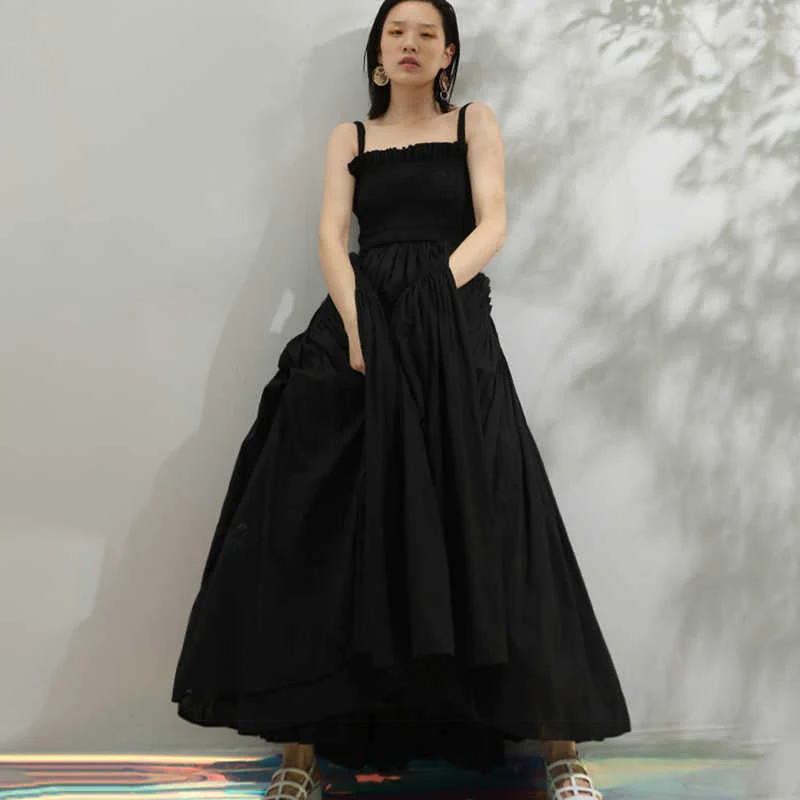 TAKARA Backless STRAPS PUFF MAXI Dress - Image 4