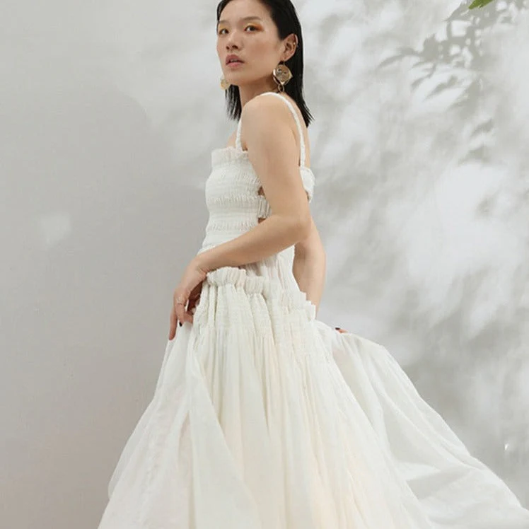 TAKARA Backless STRAPS PUFF MAXI Dress - Image 9