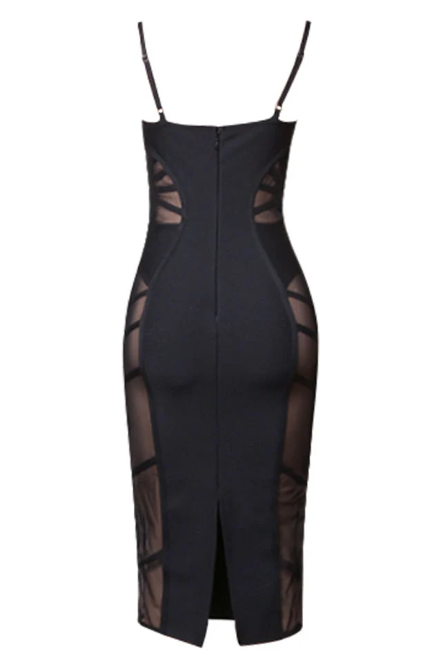Nira Sweetheart Mesh Midi Dress - Image 16
