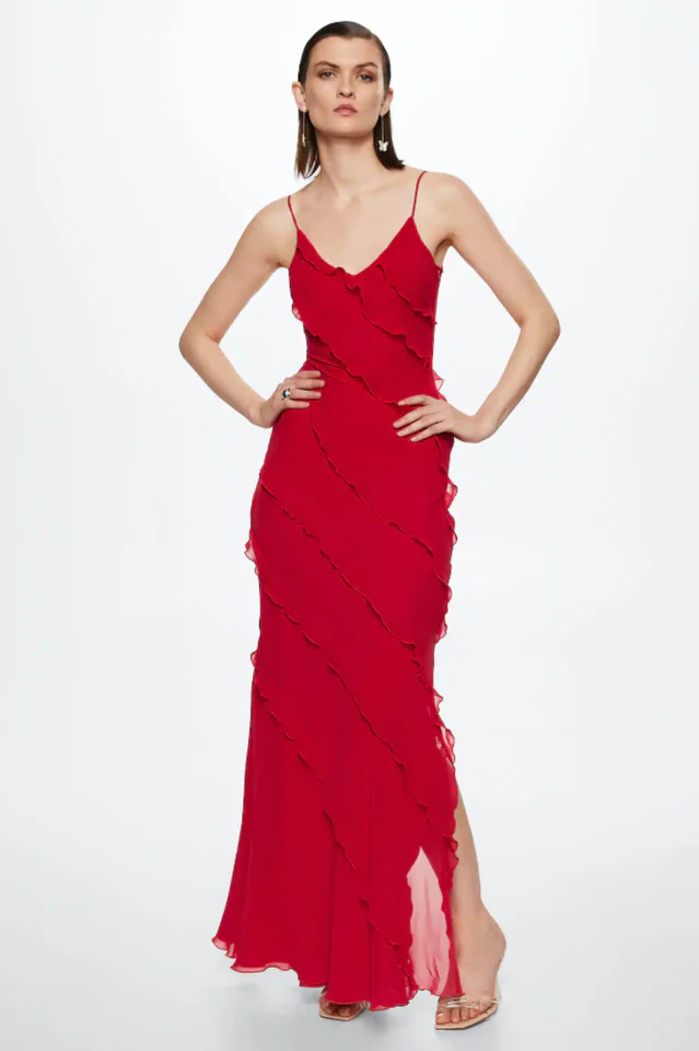 Ocean Waves Tiered Ruffle Maxi Dress - Image 7