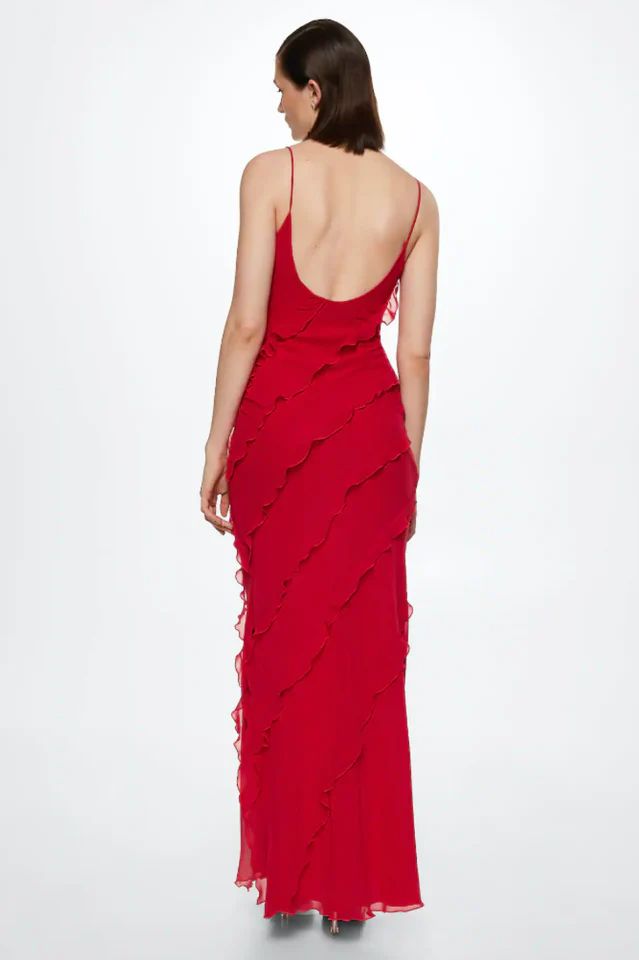 Ocean Waves Tiered Ruffle Maxi Dress - Image 8