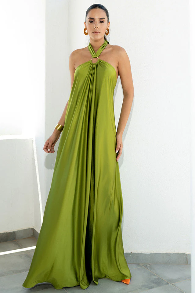 Ofelia Halter Loop Maxi Dress - Image 10