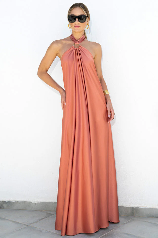Ofelia Halter Loop Maxi Dress - Image 2