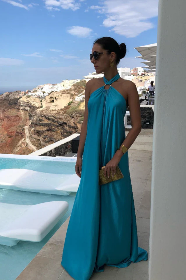 Ofelia Halter Loop Maxi Dress - Image 9