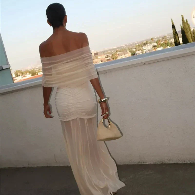 OFF SHOULDER Backless MAXI Dress - Image 18